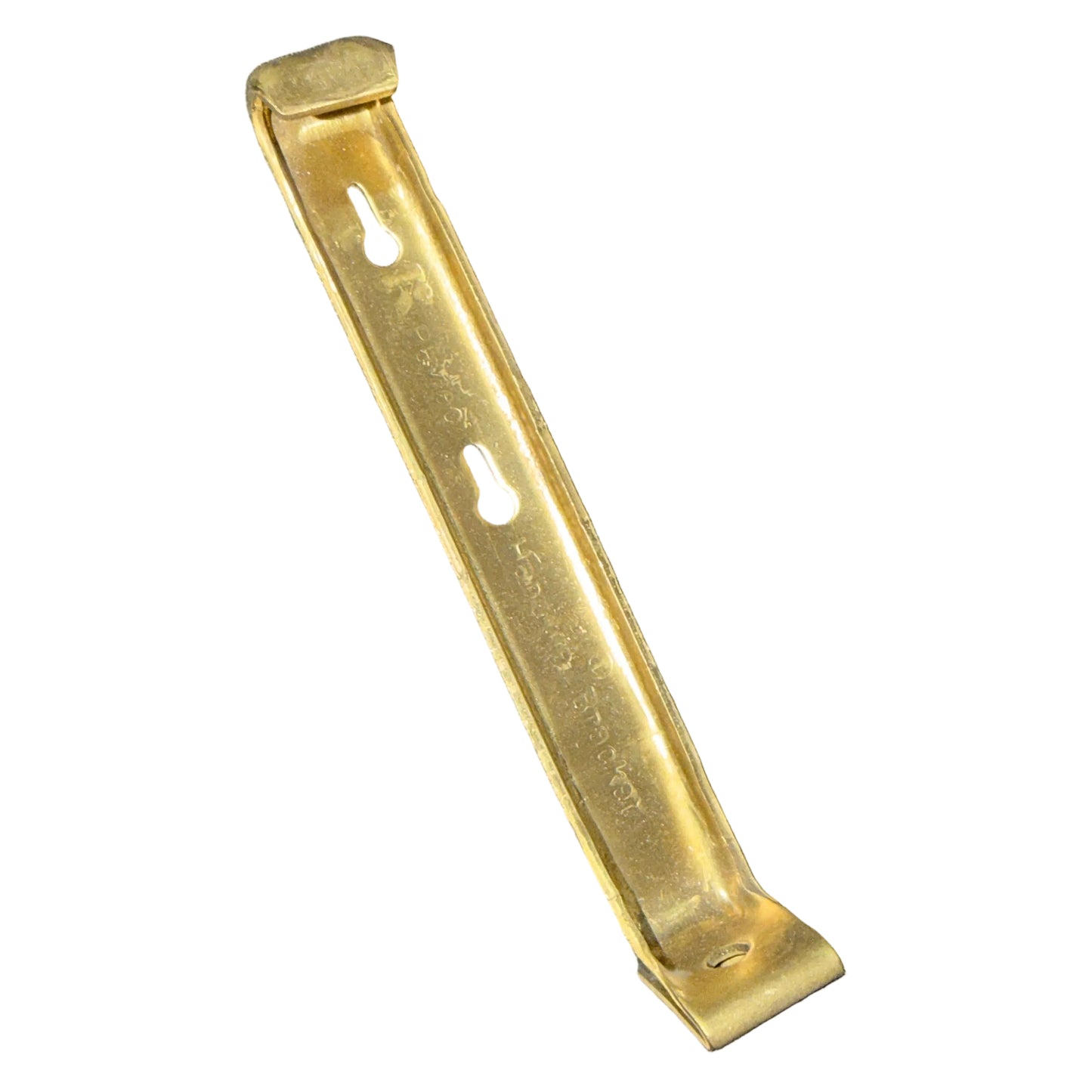 Professional 5K No Screw R-Hanger Brass Finish Gutter Support Single/100pc Box with Clip