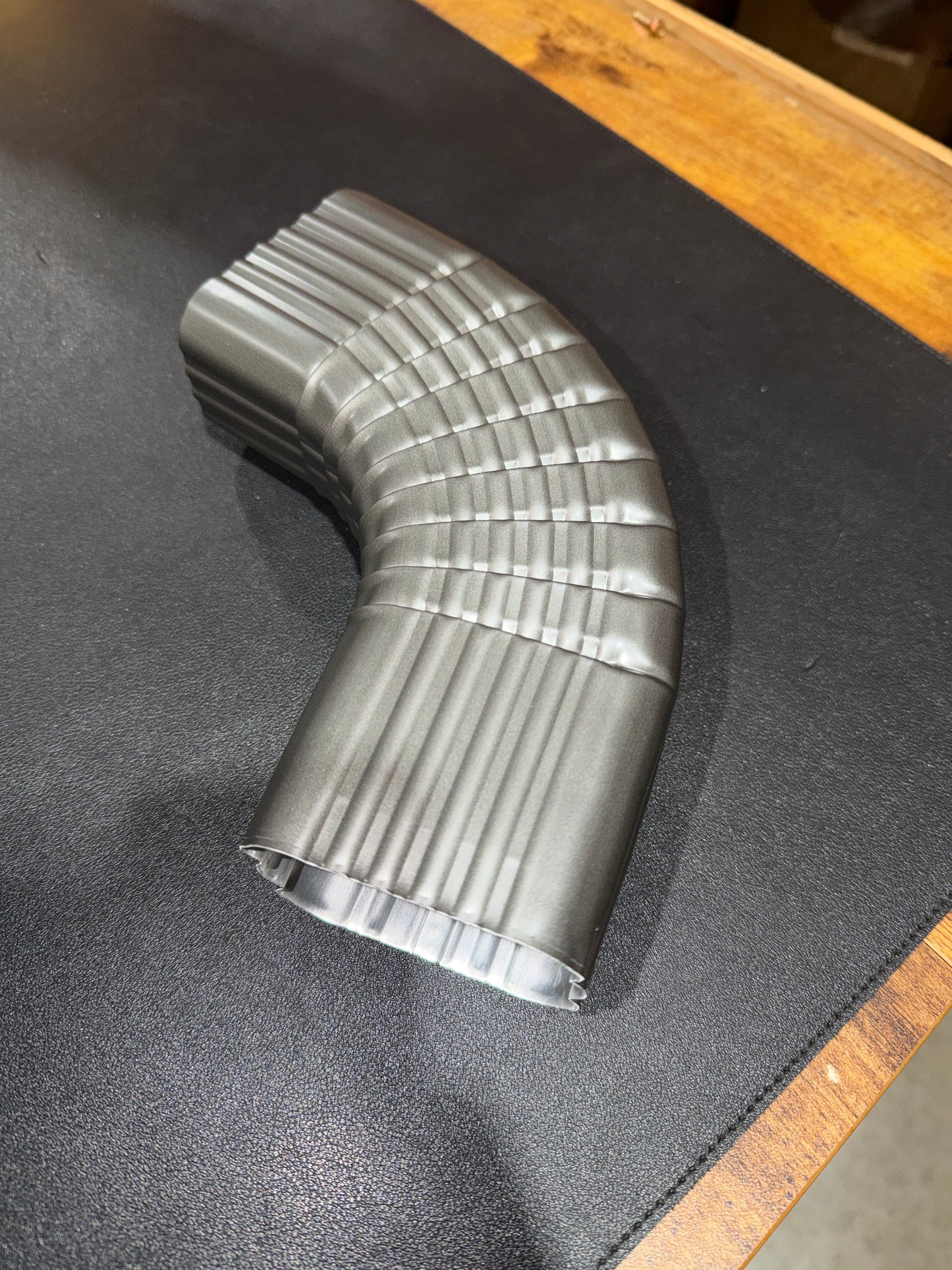 4x5" 75-Degree Downspout Elbow – Type B Corrugated Aluminum (25+ Colors)