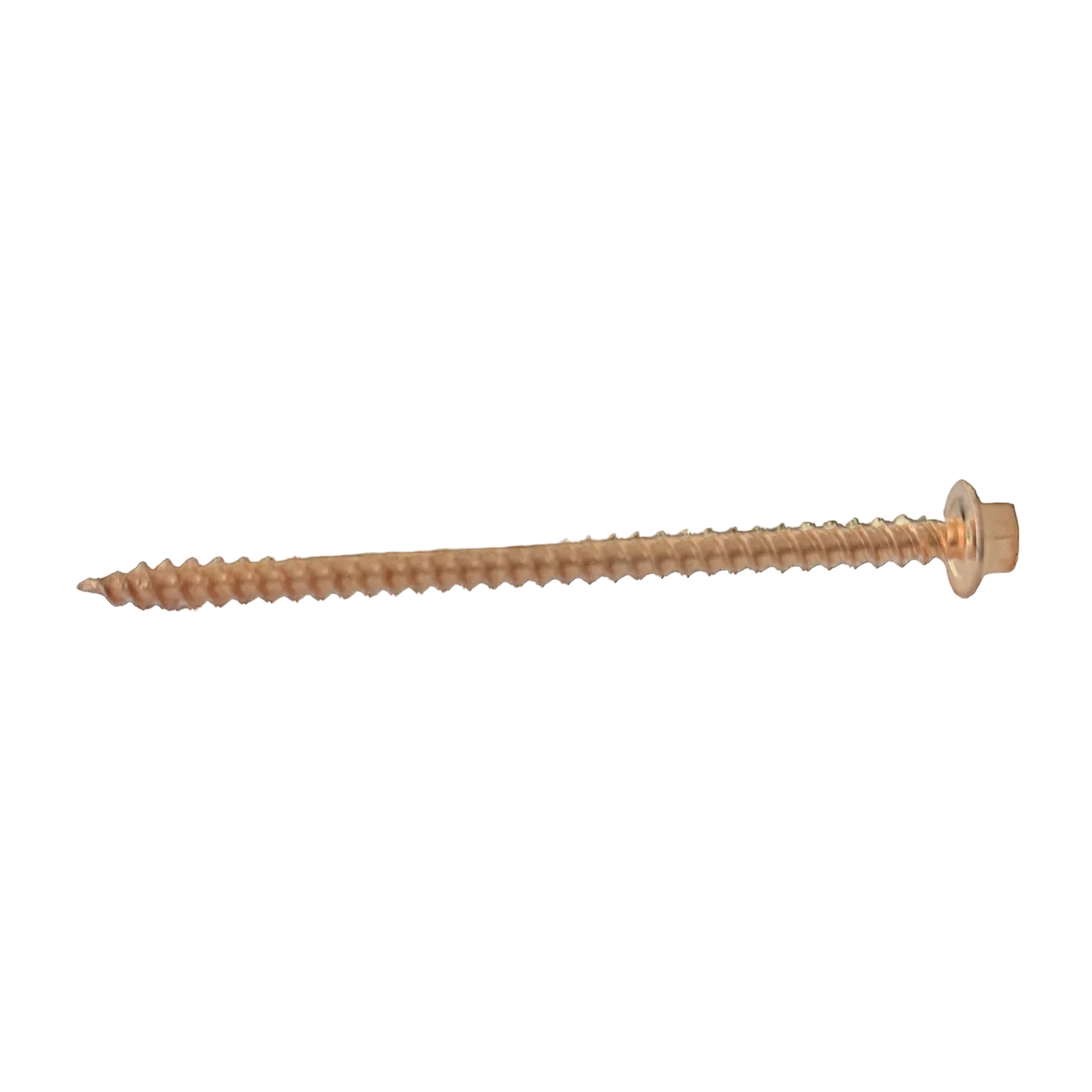 Copper PLT stainless steel hex washer head screws 50 pack GutterAll Damascus Oregon