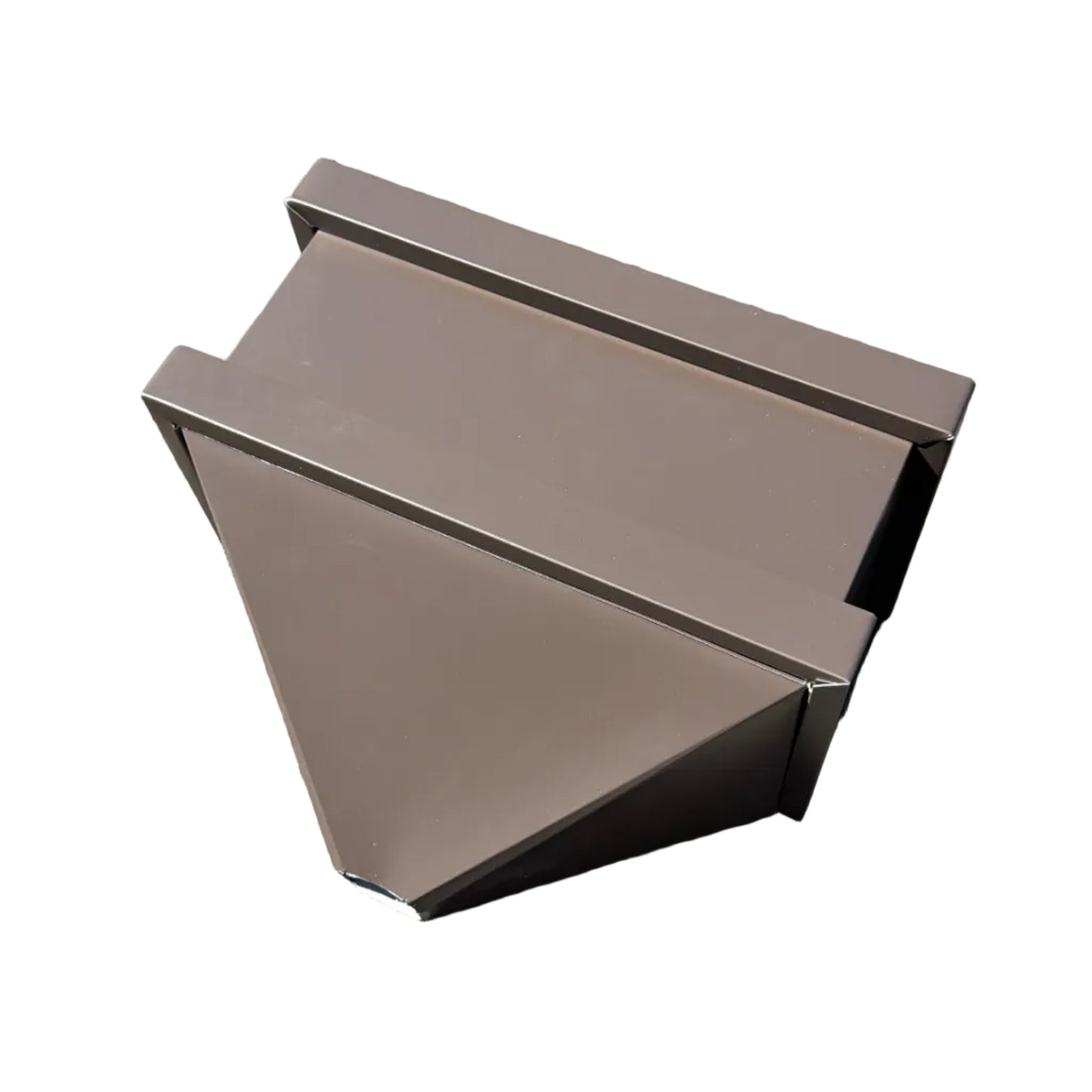 Musket Brown Aluminum Gutter Leader Head - Large Collection Box - Conductor Head