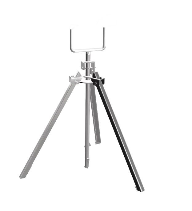 KWM Fascia Run Out Stand adjustable height tripod cradle support fascia gutter machine foldable legs Damascus Oregon GutterAll
