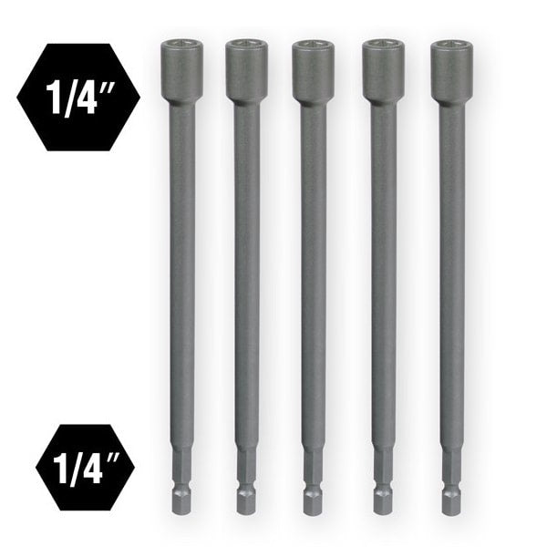 5pc. 1/4 x 6" #45490