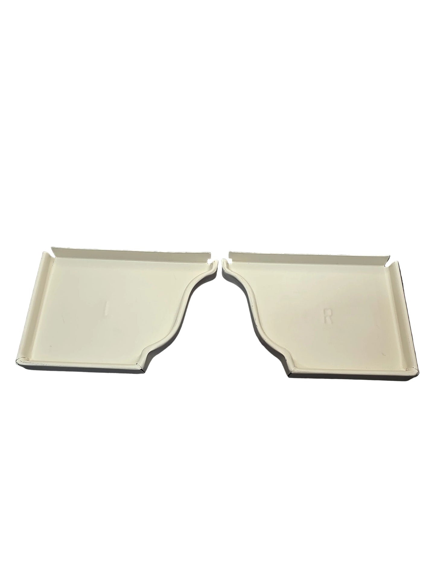 6 inch K-style aluminum gutter end cap left right pair white professional 027 thickness watertight seal fascia protection 6K ogee profile contractor DIY Damascus Oregon GutterAll