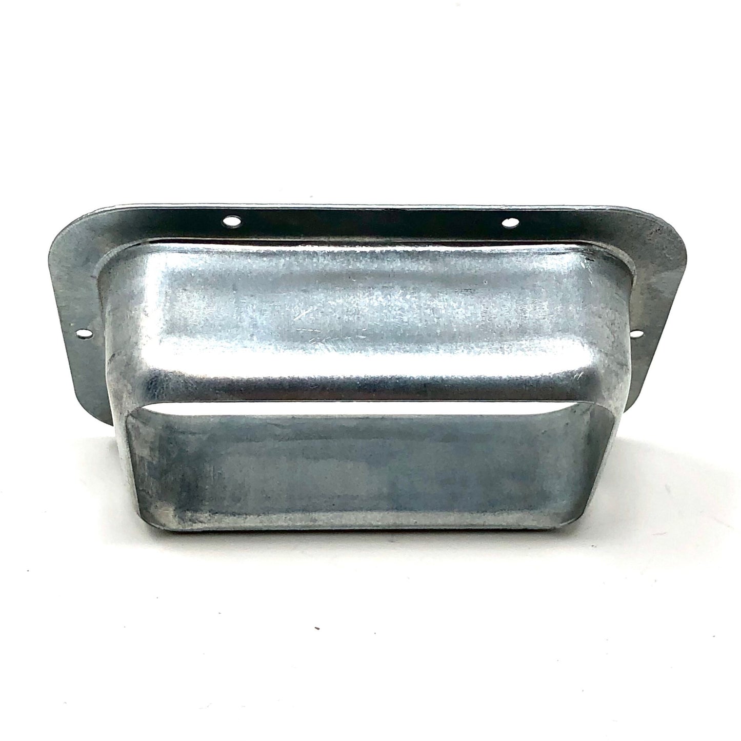Galvanized rectangular gutter outlet for 3x4 downspout connection