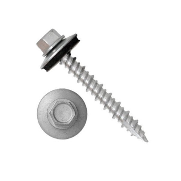 1-1/2 in silver hex head screw with sealing washer GutterAll Damascus Oregon