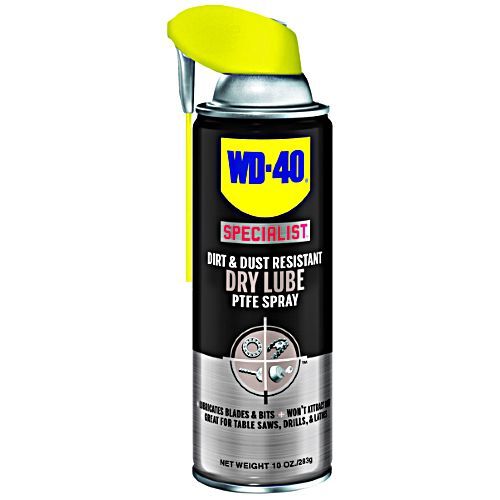 WD-40 Specialist PTFE dry lube spray 10oz Smart Straw gutter machine roller lubricant dirt dust resistant Damascus Oregon GutterAll