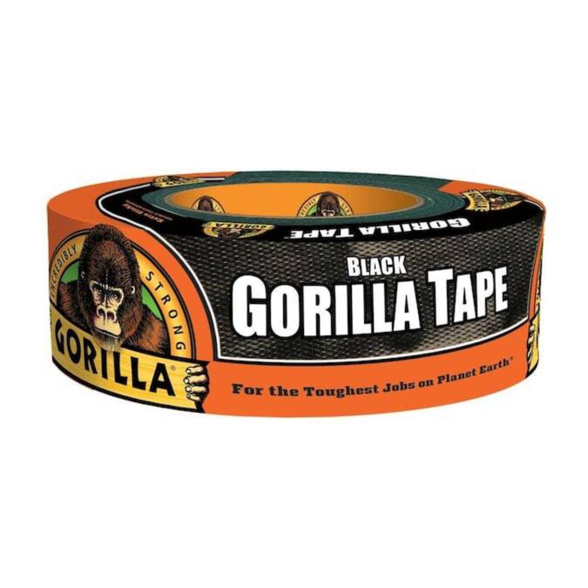 Gorilla Duct Tape #6035060 Gorilla Tape Black heavy duty duct tape roll double thick adhesive reinforced backing 35 yard outdoor all-weather GutterAll Damascus Oregon