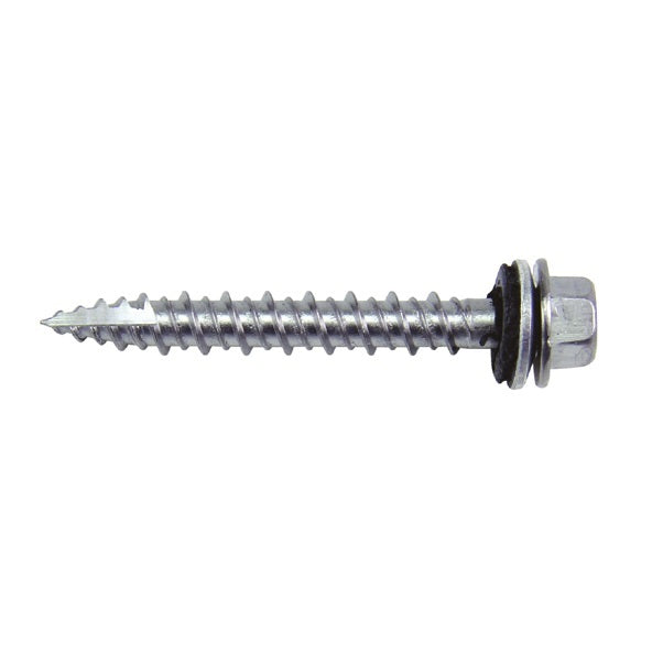 Speed Master® #10 x 2 in. Hex Head W/ Washer Screw Stainless