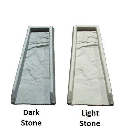 Splash Block color options - available in black, green, gray, and tan finishes