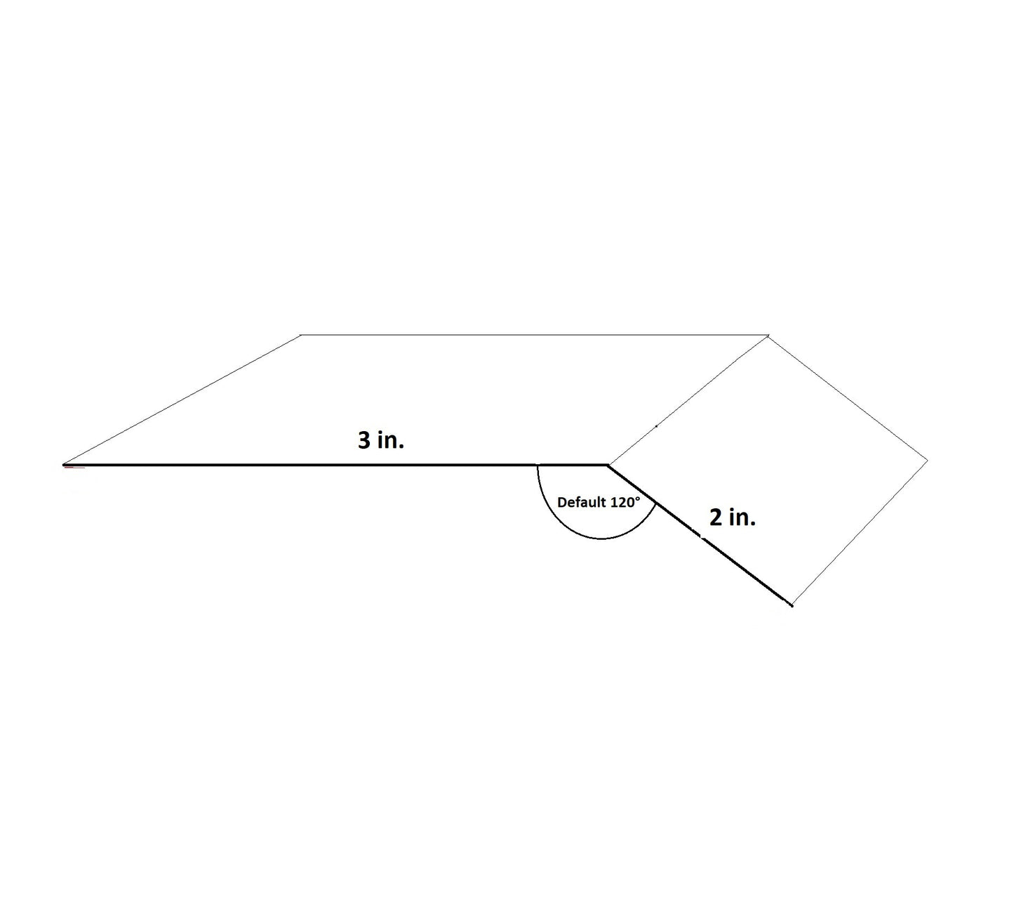 2 x 3 aluminum drip edge flashing profile sold by foot GutterAll Oregon