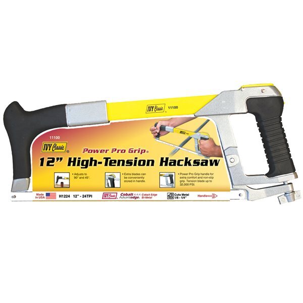 Ivy High Tension Hacksaw w/ BiMetal Blade Gutter All