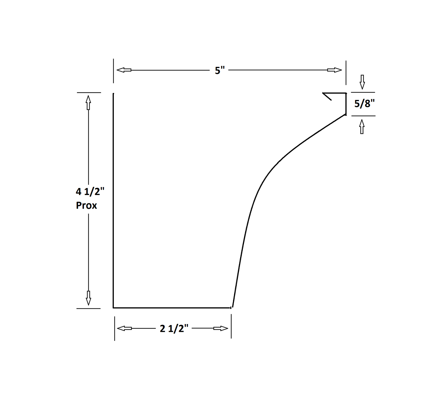 5" Spanish Curved Gutter Style