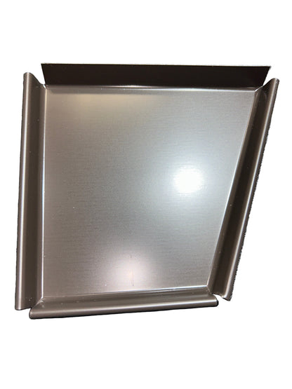 GA 5" Wide Bottom Fascia End Cap - K-Style Gutter | 25+ Colors | Left/Right Options