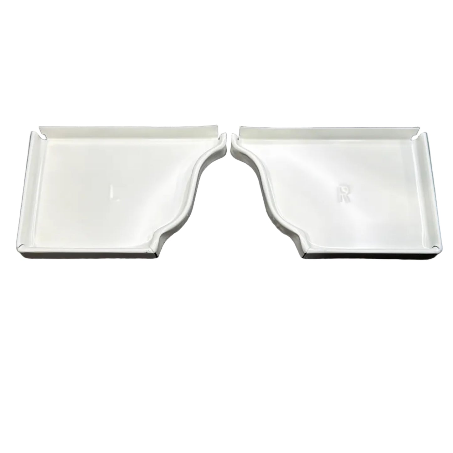 Bulk contractor packs of 5K aluminum gutter end caps left and right K-style ogee profile for large projects in Damascus OR – Gutter All