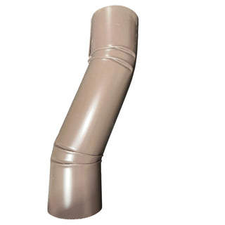 3 inch round aluminum downspout double offset elbow 2 inch musket brown