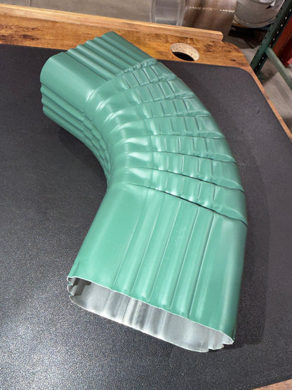 3x4" 75-Degree Downspout Elbow – Type B Corrugated Aluminum (25+ Colors)