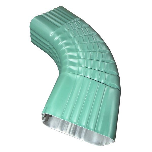 3x4" 75-Degree Downspout Elbow – Type B Corrugated Aluminum (25+ Colors)