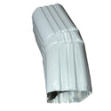 Professional 2x3 Aluminum Downspout Elbow 22.5 Degree Type A showing ribbed construction and smooth interior