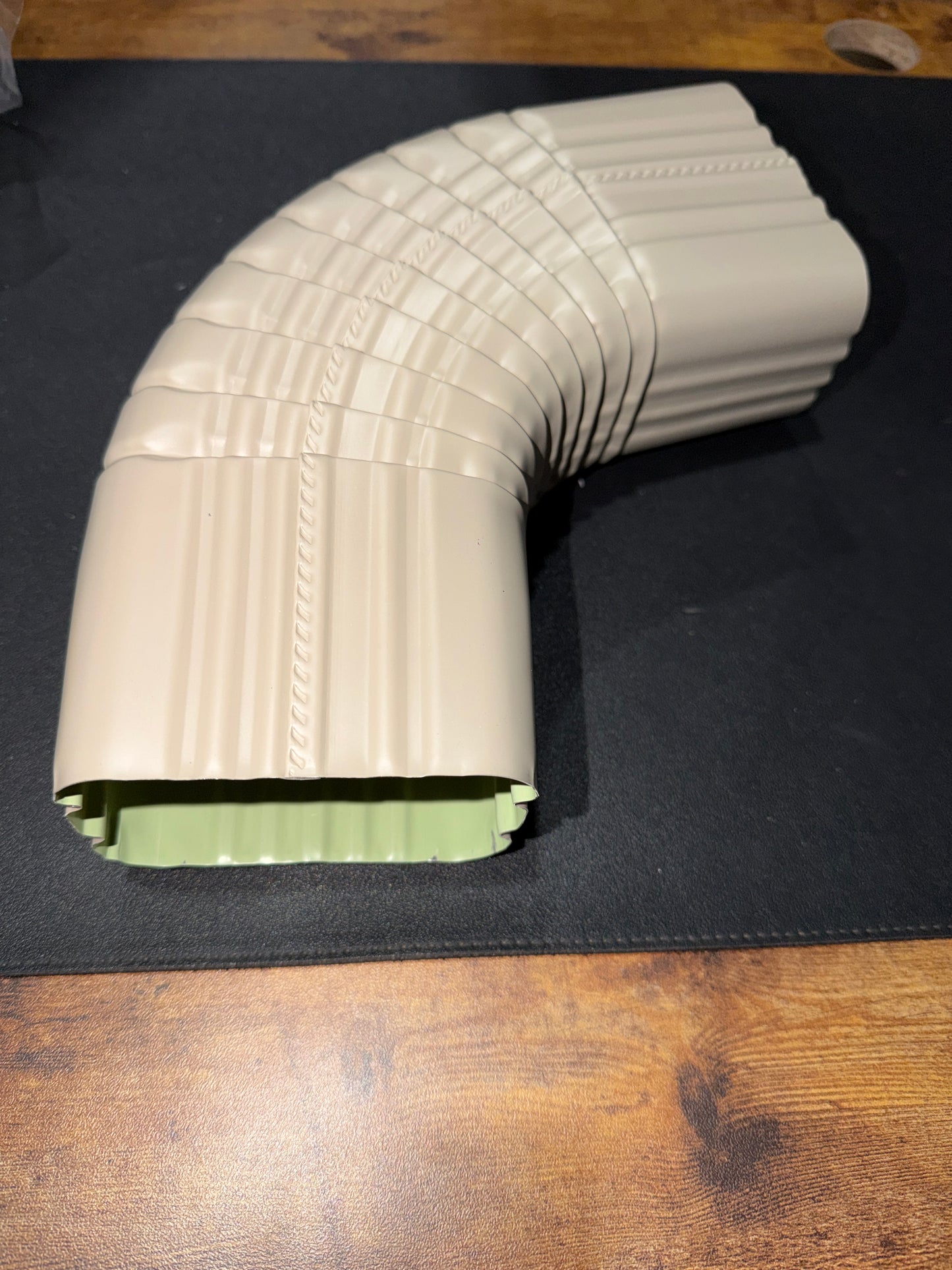 3x4" 75-Degree Downspout Elbow – Type B Corrugated Aluminum (25+ Colors)