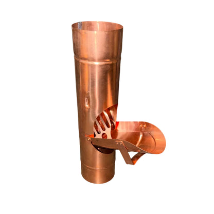 Euro Enclosed Cleanout aluminum downspout debris access system with flip-out strainer basket 3.1 inch 4 inch 7 colors powder coated GutterAll Damascus Oregon