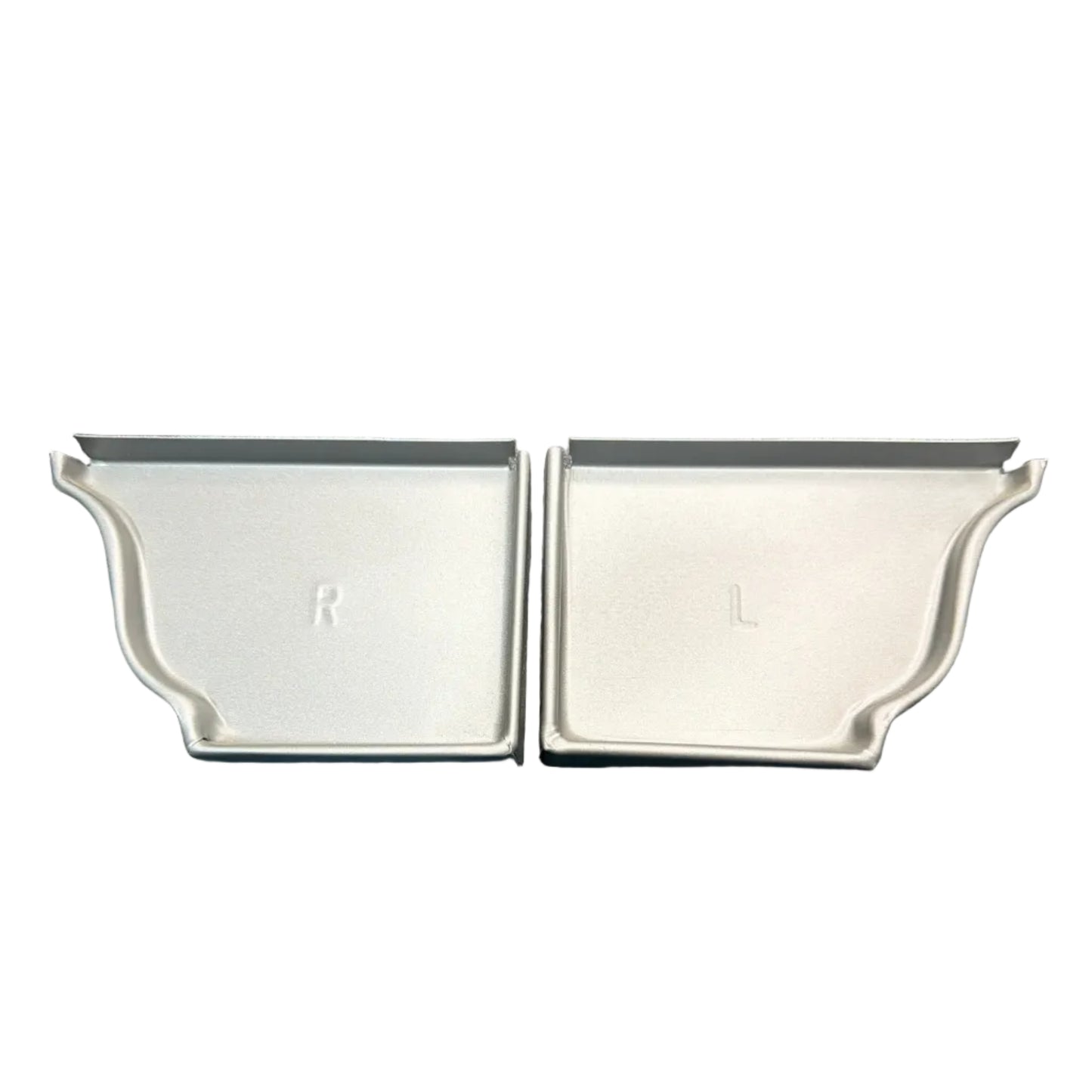 5K aluminum gutter end cap for 5-inch K-style gutters. Stops leaks permanently. 30 factory colors. Left, right, pairs, contractor bulk packs. Damascus OR.