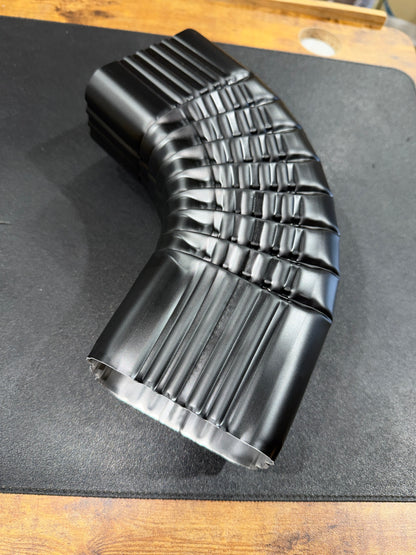 3x4" 75-Degree Downspout Elbow – Type B Corrugated Aluminum (25+ Colors)