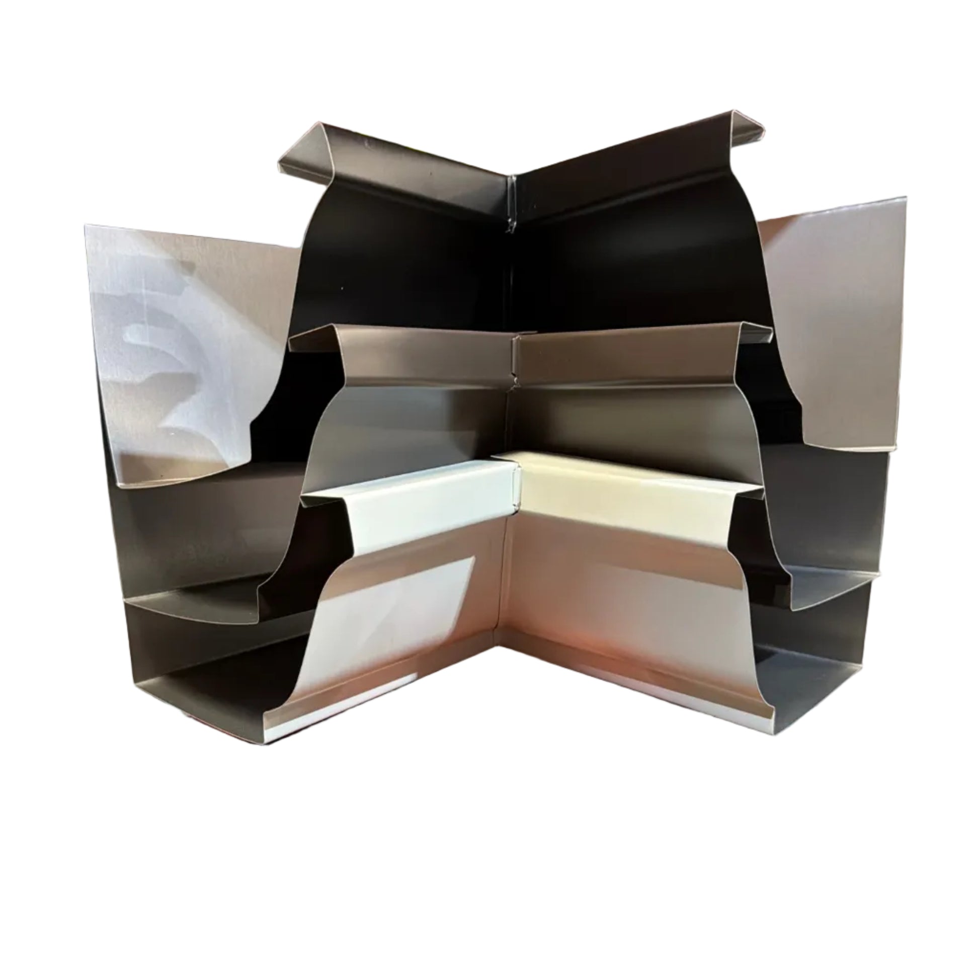 5K 90 degree box miter aluminum gutter corner inside pre-formed precision corner piece white black musket brown GutterAll Damascus Oregon