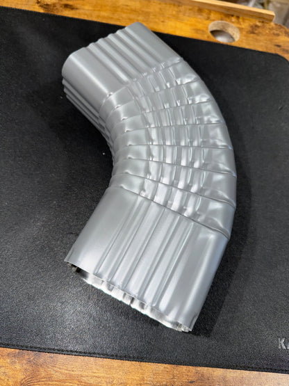 3x4" 75-Degree Downspout Elbow – Type B Corrugated Aluminum (25+ Colors)