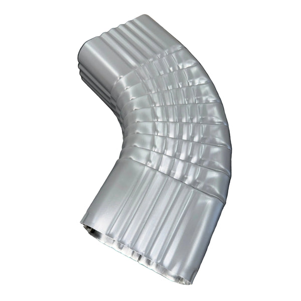 3x4" 75-Degree Downspout Elbow – Type B Corrugated Aluminum (25+ Colors)
