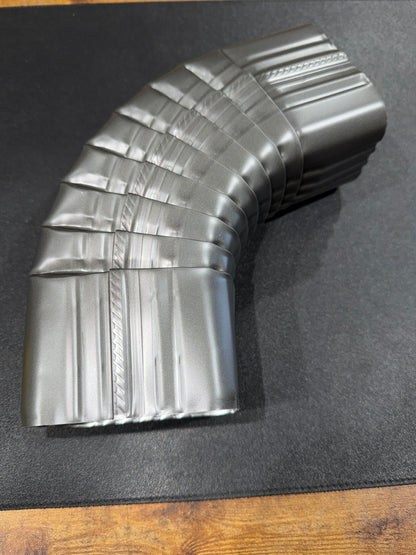 3x4" 75-Degree Downspout Elbow – Type B Corrugated Aluminum (25+ Colors)