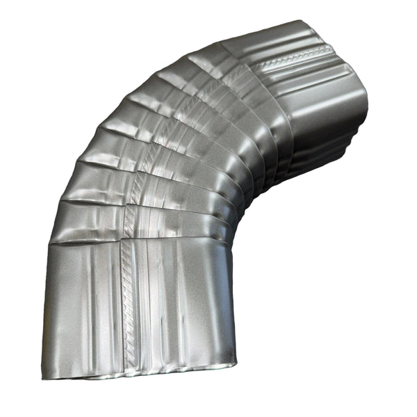 3x4" 75-Degree Downspout Elbow – Type B Corrugated Aluminum (25+ Colors)