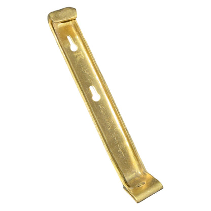 Professional 5K No Screw R-Hanger Brass Finish Gutter Support Single/100pc Box with Clip