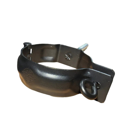 Euro downspout hinged bracket aluminum noise eliminating wall mount 3.1 inch 4 inch GutterAll Damascus Oregon