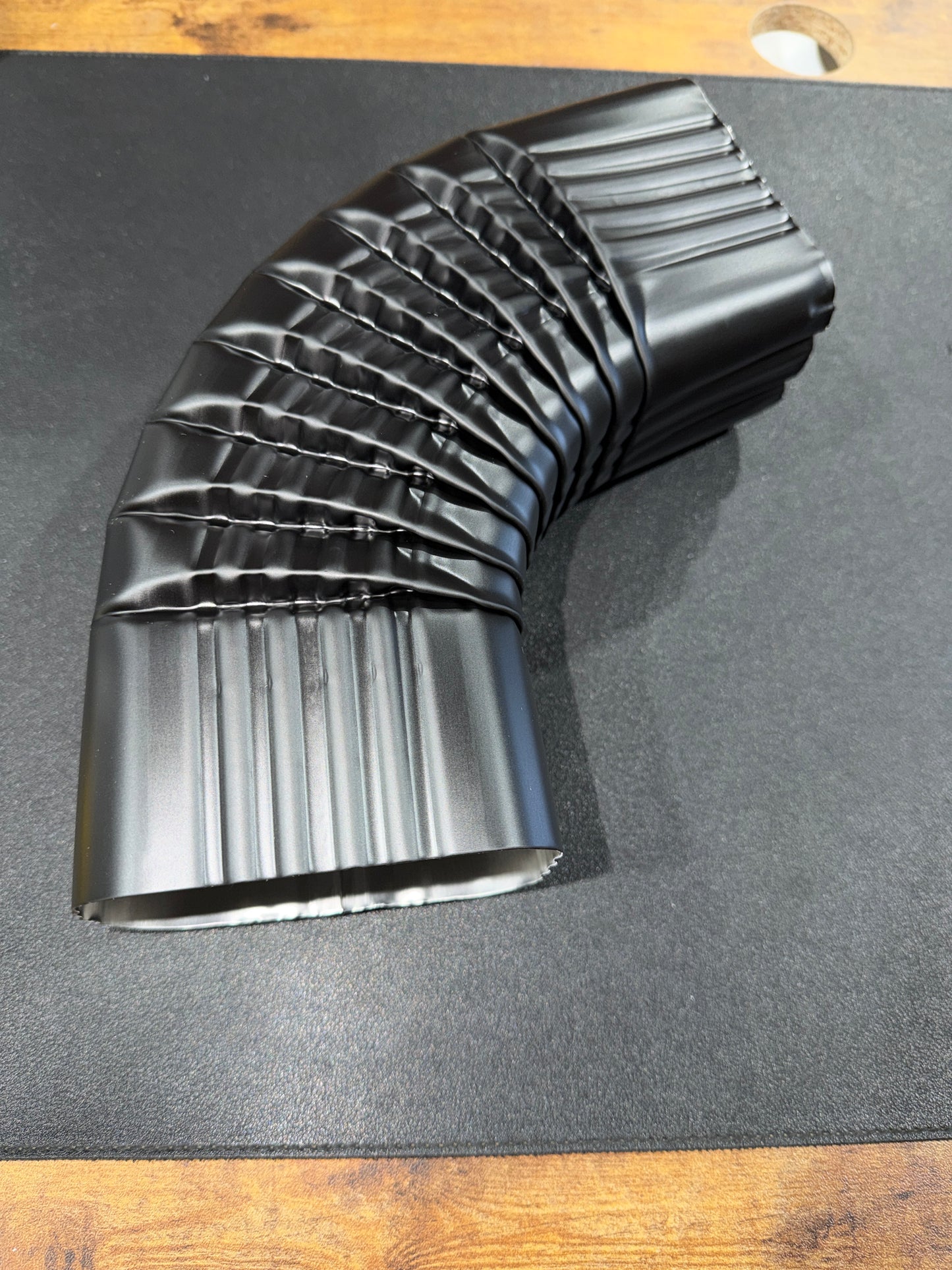 3x4" 75-Degree Downspout Elbow – Type B Corrugated Aluminum (25+ Colors)
