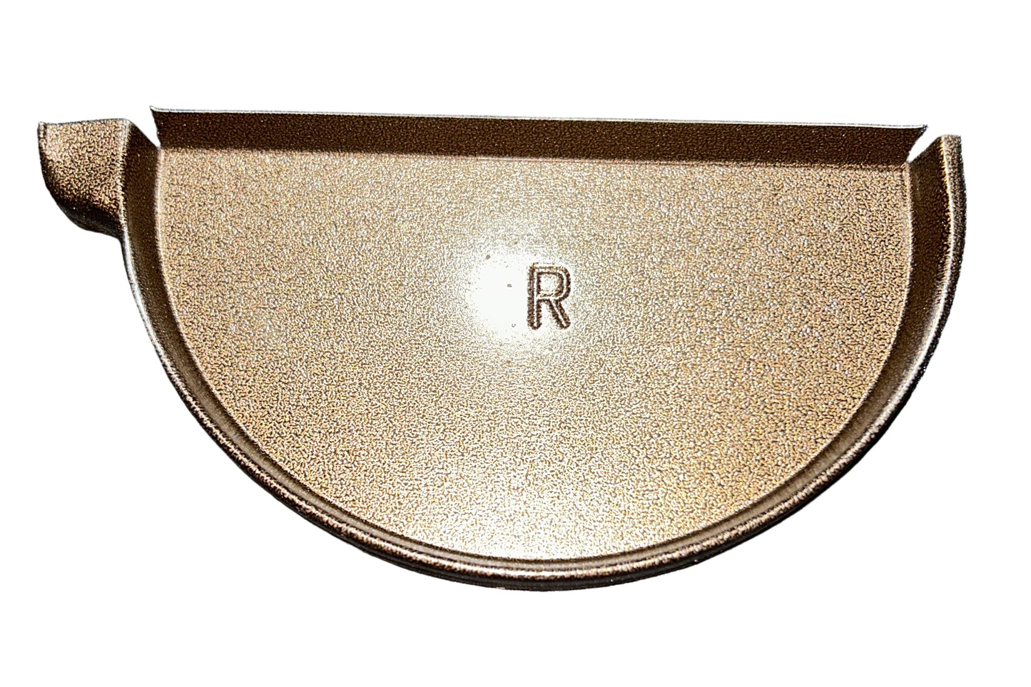 GA 6" Half Round Gutter End Cap - Aluminum | 25+ Colors | Left/Right Options