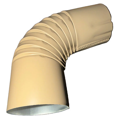 3" Round Downspout Elbow - 75° Professional Grade Aluminum | 25+ Colors | Standard Shipping Available | Damascus OR