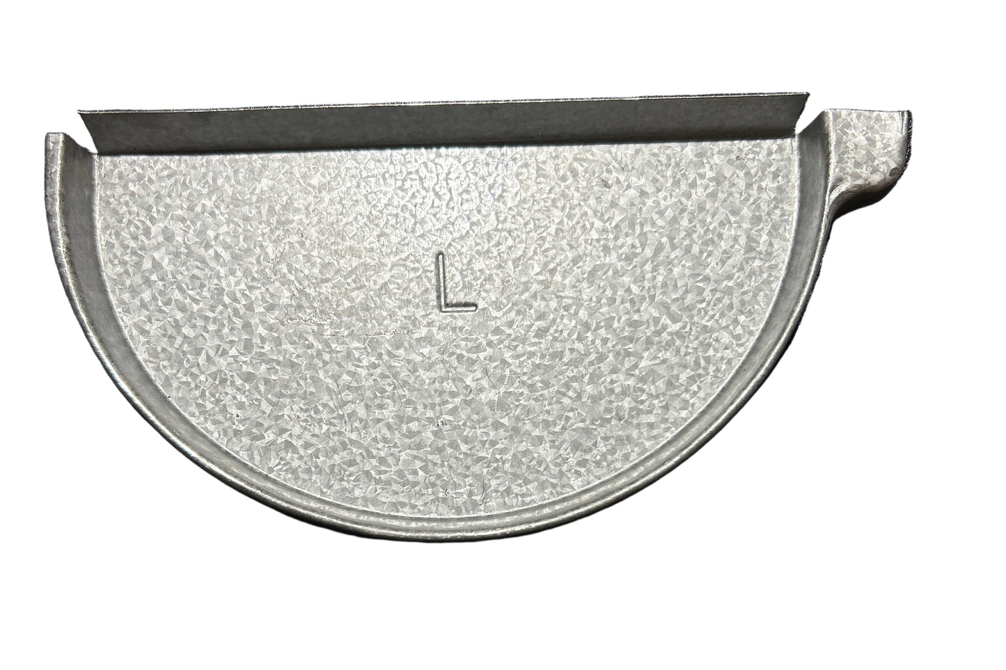 GA 6" Half Round Gutter End Cap - Aluminum | 25+ Colors | Left/Right Options