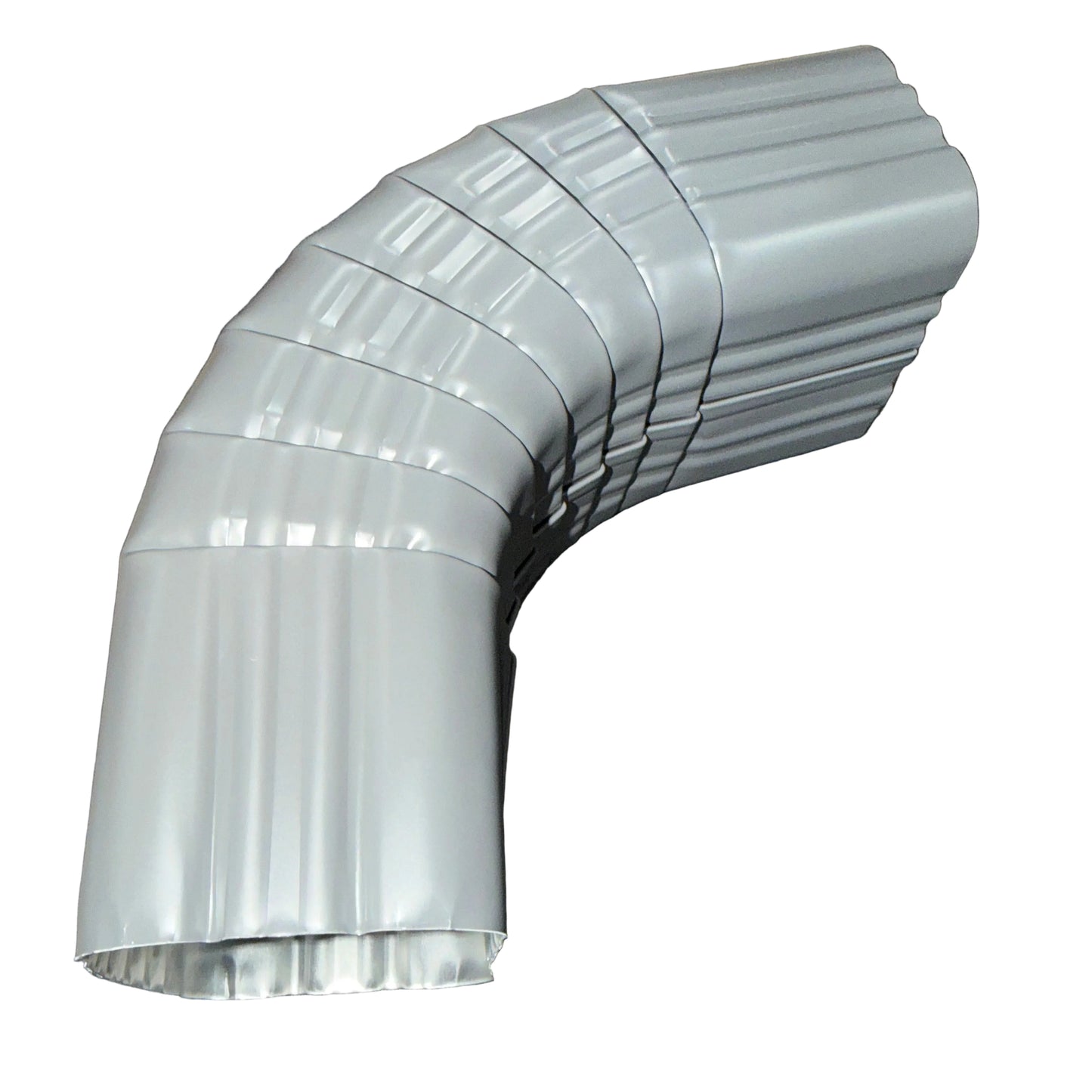 3x4 aluminum downspout elbow 75 degree Type A Style A corrugated ribbed clay brown gutter bend fitting professional grade rectangular profile high capacity drainage tight spaces deep fascia - GutterAll Damascus Oregon