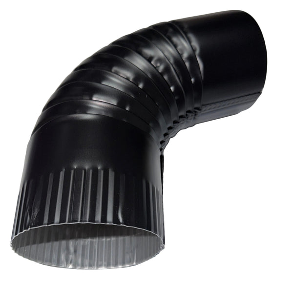 4" Round 75-Degree Downspout Elbow – Professional Grade Corrugated Aluminum (25+ Colors)