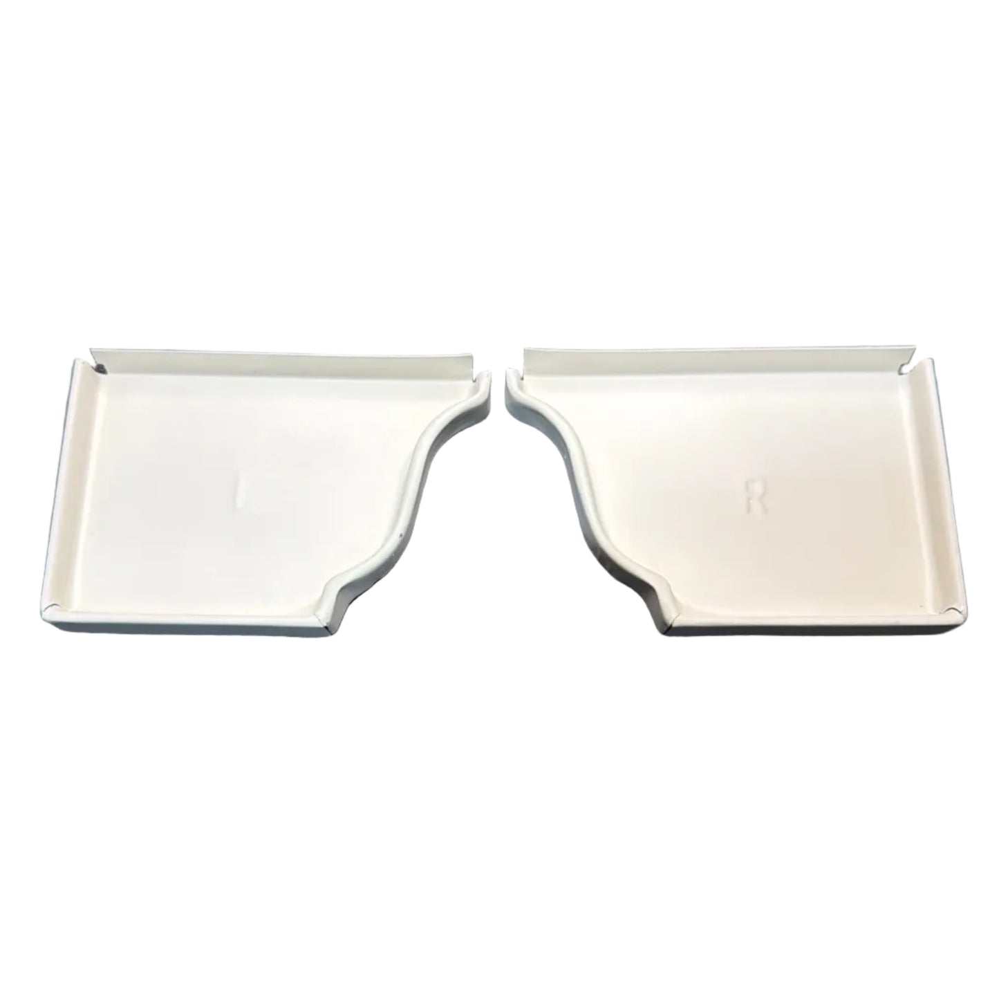 5K aluminum gutter end cap for 5-inch K-style gutters. Stops leaks permanently. 30 factory colors. Left, right, pairs, contractor bulk packs. Damascus OR.