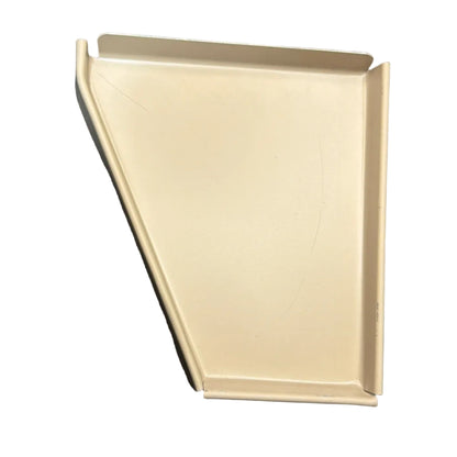 5-inch Fascia Style End Cap - premium aluminum gutter termination with 4.5-inch top design
