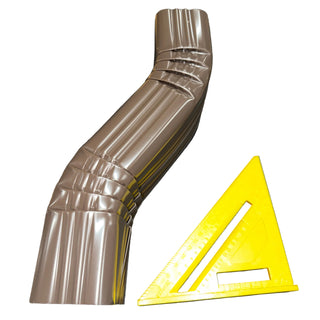 GA 3x4" Double A Offset Downspout Extension Professional Grade Aluminum 4" Offset 25+ Colors