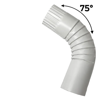 2" Round 75° Downspout Elbow - Plain Style