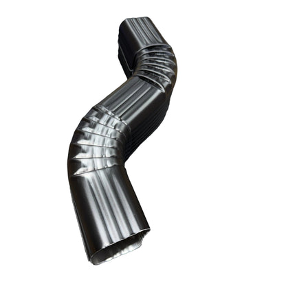 2x3" Double A Offset 6" Offset Aluminum White Professional Black