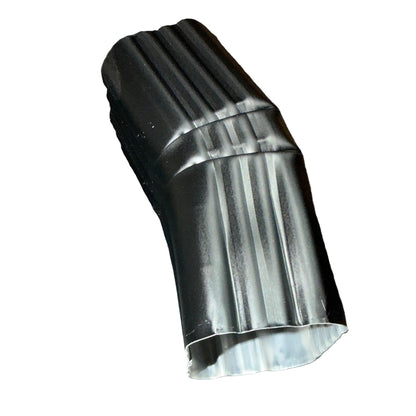 2x3 Inch 22.5 Degree Downspout Elbow – Style A Aluminum Black