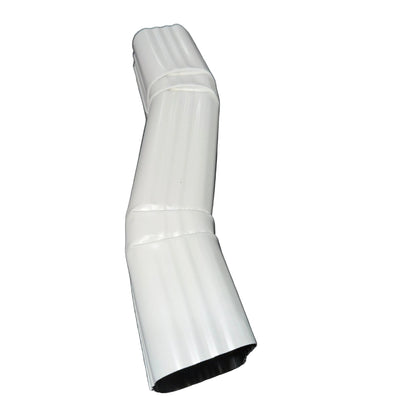 2x3" Professional Double A Offset Downspout Elbow 30 White
