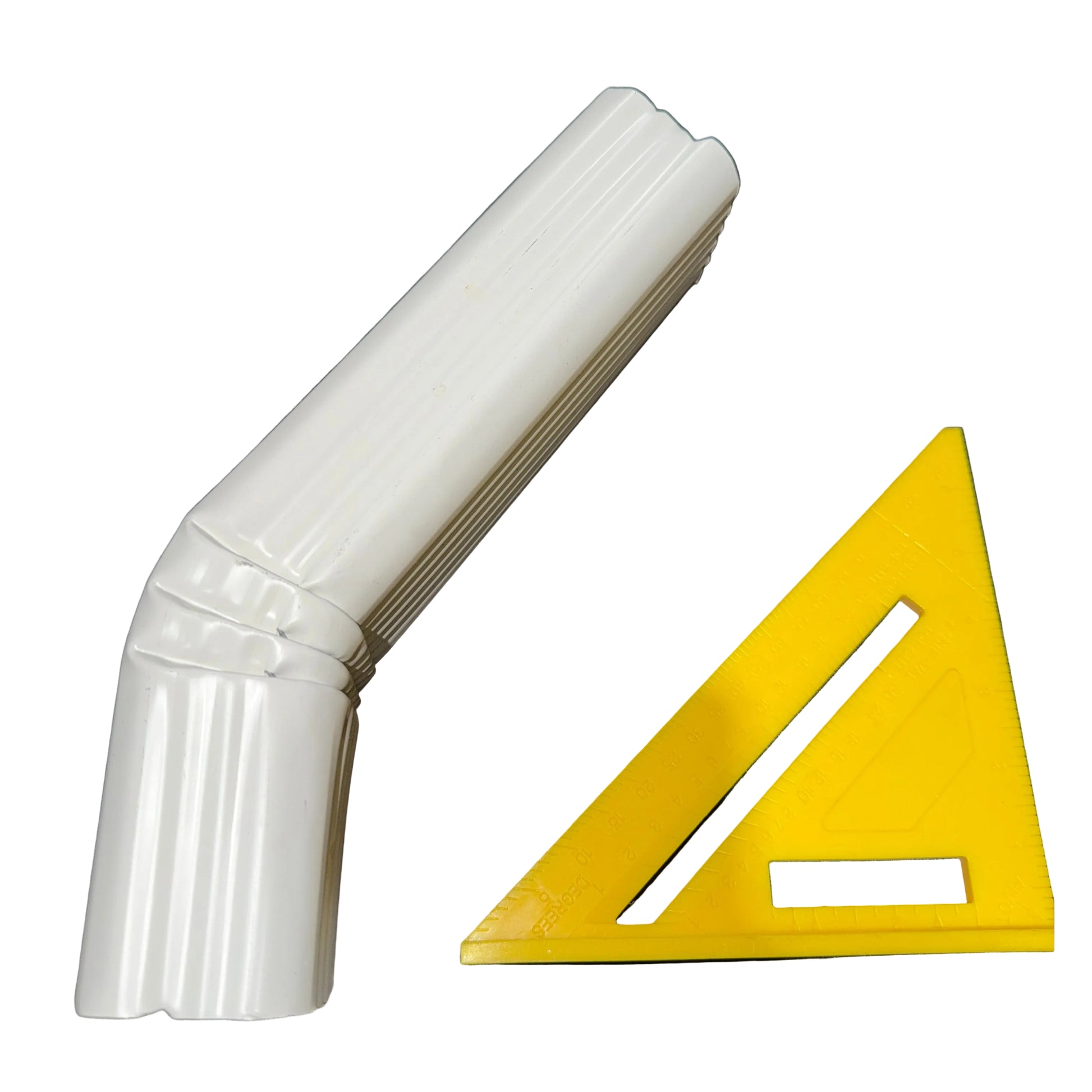 2x3" Single Offset Downspout Elbow - Style A Professional Aluminum 30 White