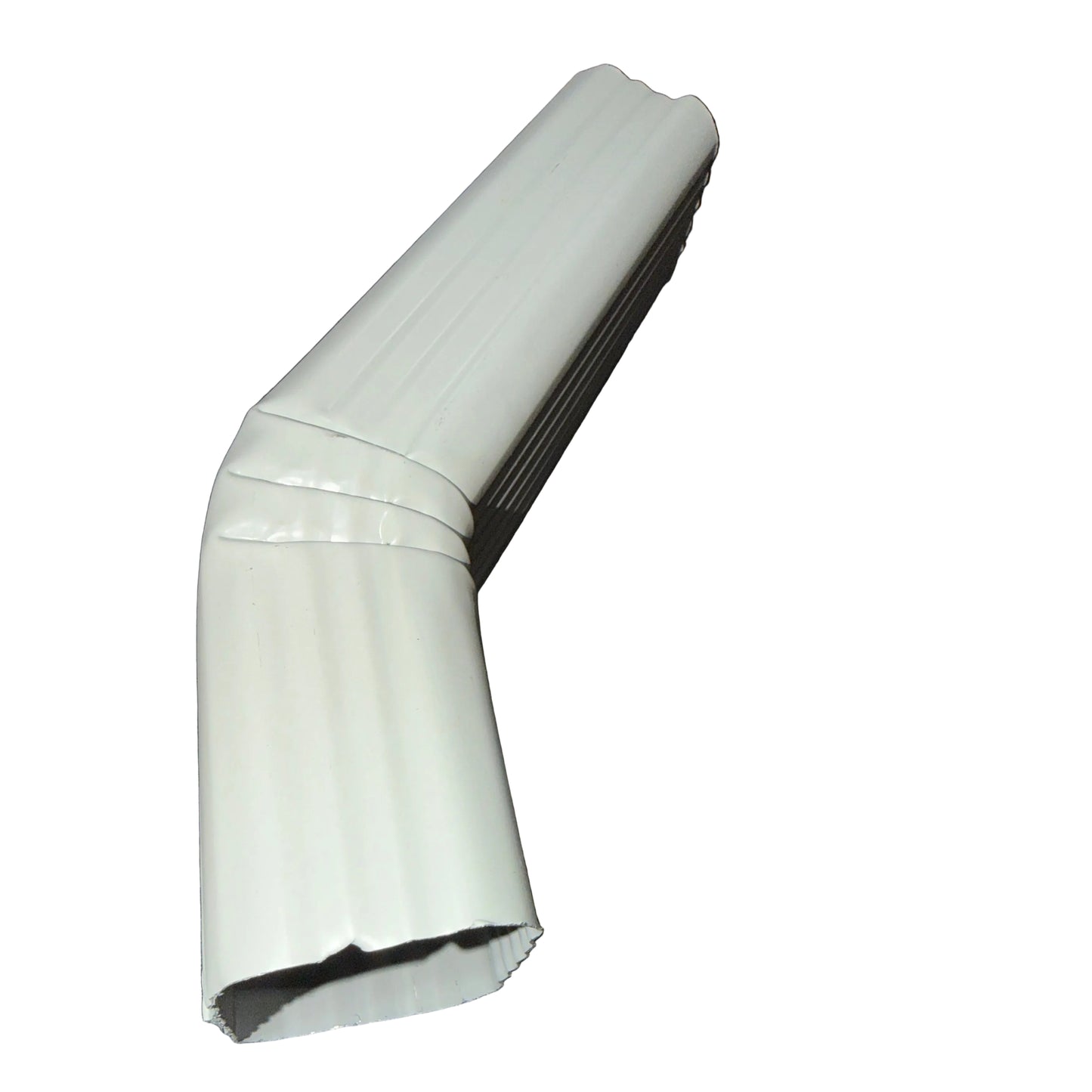 2x3" Single Offset Downspout Elbow - Style A Professional Aluminum 30 white