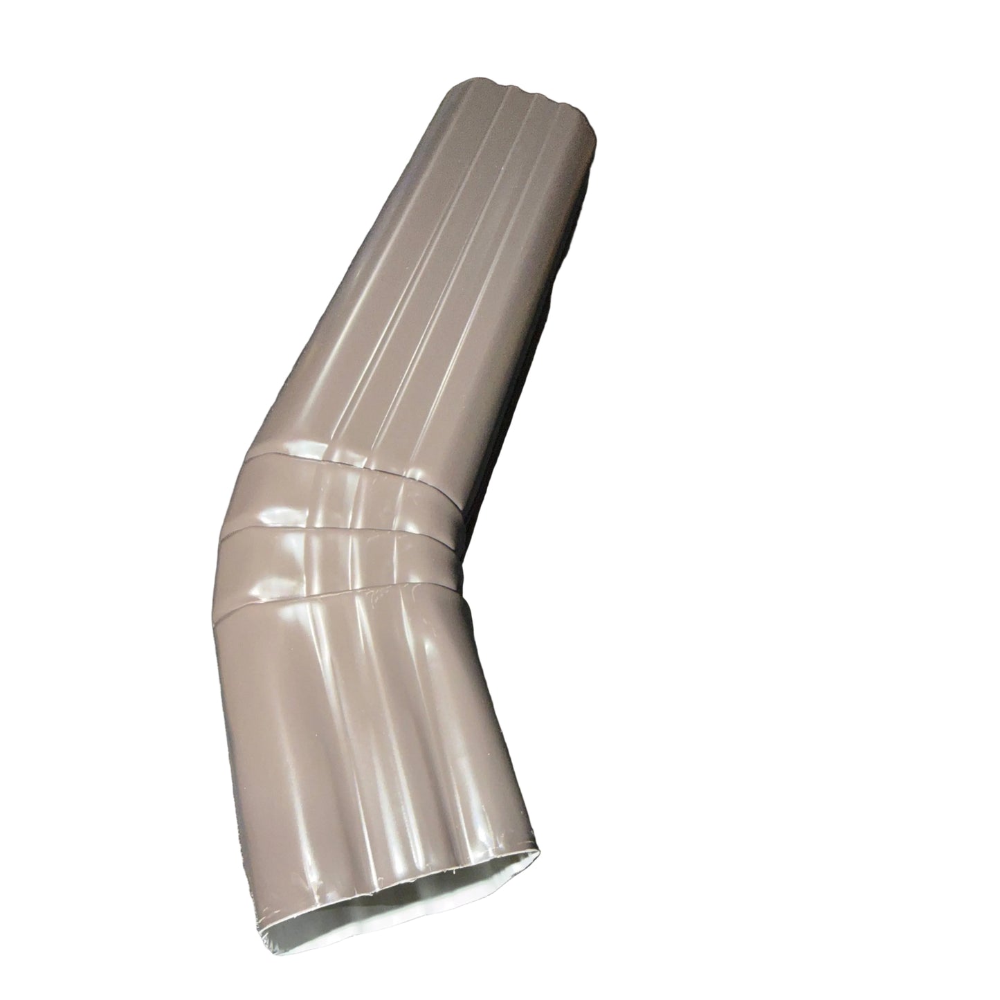 2x3" Single Offset Downspout Elbow - Style A Professional Aluminum Musket Brown