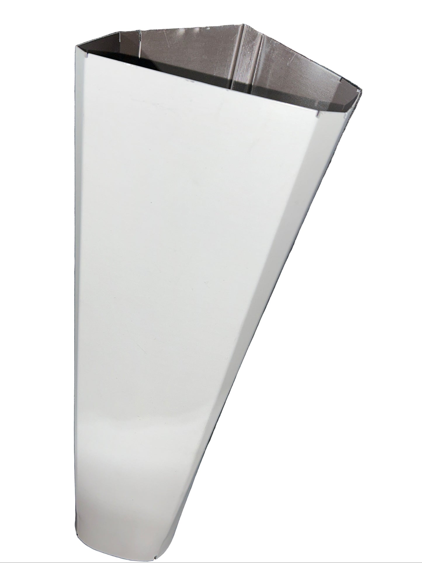 30 Deg. White 3x4" to 3" Downspout Reducer